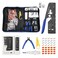 VCELINK RJ45 Crimp Tool Professional Kit, All-In-One Ethernet Tool with Bag