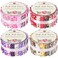 SmoothNovelty 160 Pcs 4 Rolls Fabric Strips, 2.44" x 39.3", Cute Style