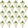 Sherr 36 Pcs White Rose Boutonnieres for Men Wedding