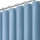 Dynamene Extra Long Waffle Shower Curtain 256 GSM 72"x84" Moonlight Blue