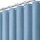 Dynamene Extra Long Waffle Shower Curtain 256 GSM 72"x84" Moonlight Blue