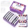 Opstin 2 Boxes Knit Blocking Pins Kit for KnittingCrochet Projects, Knit Blockers, Blocking Combs,Knitting Block Pins for Blocking Mats, Crochet Blocking Pin