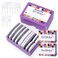 Opstin 2 Boxes Knit Blocking Pins Kit for KnittingCrochet Projects, Knit Blockers, Blocking Combs,Knitting Block Pins for Blocking Mats, Crochet Blocking Pin