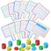Seajan 12 Pcs Magnetic Answer Board Dry Erase Double Side Handheld, Multi