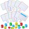 Seajan 12 Pcs Magnetic Answer Board Dry Erase Double Side Handheld, Multi