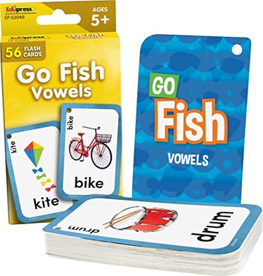 Teacher Created Resources Go Fish Vowels Flash Cards (EP62049