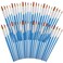 Sherr 48 Pcs Paint Brush Set Bulk, 0.35, 0.28, 0.2, 0.16 Inch, Round Style