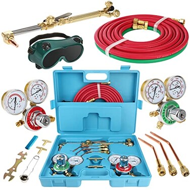 GCCSJ Cutting Welding Torch Kit, Oxygen Acetylene Torch Kit, Oxy Acetylene Torch