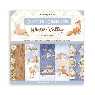 Stamperia Scrapbooking Pad 10 Sheets 30.5 x 30.5 (12x12Winter Valley