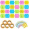 Deekin 24pcs Double Sided Geoboard Mathematical Kids with Rubber Bands