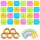 Deekin 24pcs Double Sided Geoboard Mathematical Kids with Rubber Bands