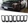 KYYET Black Grille Inserts Clip-on Grill Cover Trim Ring Kit Compatible with 2011-2016 Jeep Compass Replace 68109865AA