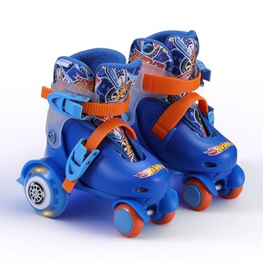 Voyager Hot Wheels - Kids Adjustable Roller Skates with Light-Up and Lined Boot