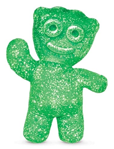 iscream Sour Patch Kids Candy Mini Embossed Character Shaped Pillow, Green