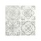 Smart Tiles Peel and Stick backsplash, Square WhiteGray, 9"x9