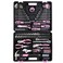 FASTPRO 225-Piece Pink Tool Set, Home Tool Kit with Tool Box