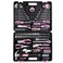 FASTPRO 225-Piece Pink Tool Set, Home Tool Kit with Tool Box