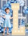 KLUND 4FT Plastic Marquee Letters L Light Up Number Quick Assembly ToolFree
