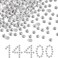 Beadsland Flat Back Crystal Rhinestones Bulk, Crystal, SS16, 14400pcs