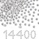 Beadsland Flat Back Crystal Rhinestones Bulk, Crystal, SS16, 14400pcs