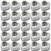 Thintinick 25-Pack 2oz Heart Shaped Mini Metal Tins, Silver