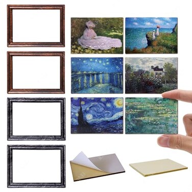 iLAND 1/12 Scale Accessories Dollhouse Tiny FramesImpressionist Pictures