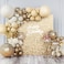 Kate Champagne Gold Shimmer Wall Backdrop, 24pcs Sequin Panels