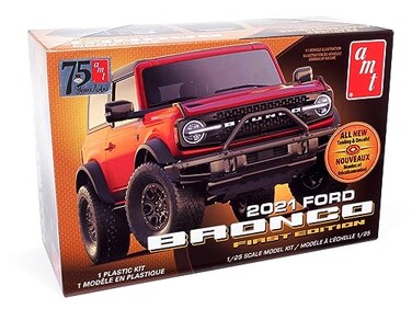 AMT Skill 2 Model Kit 2021 Bronco First Edition 1/25 Scale Model by 1343M