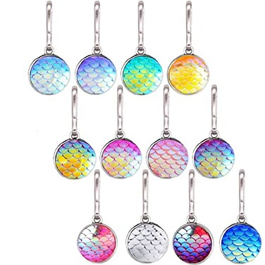 Nwsrayu 12 pcs Bling Zipper Pull Charms, Zipper Pulls Replacement, Zipper Tab Mend Fixer Handle Extension for Luggage, Backpacks, Jackets, Purses, Handbags