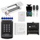 YUHANUS Door Access Control System RFID Keypad Electric Strike Lock Kit with Exit Button Doorbell Chime Remote Control