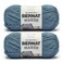 Bernat Maker, Cotton Soft Yarn for Crocheting, Steel Blue, 2-Pack