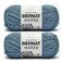 Bernat Maker, Cotton Soft Yarn for Crocheting, Steel Blue, 2-Pack