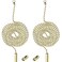 SUNIYUILD 2 Pack Pull Chain String Extension with Connector for Ceiling Fan Light Fixture Light Bulb, 304 Stainless Steel Switch Chain Extender,1 Meter Length