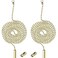 SUNIYUILD 2 Pack Pull Chain String Extension with Connector for Ceiling Fan Light Fixture Light Bulb, 304 Stainless Steel Switch Chain Extender,1 Meter Length