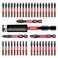 GEINXURN Anti-Slip Hex Impact Tough Magnetic Screwdriver Bits Set 2 in. PH1/PH2/PH3 Insert Driver Bits,40Pack 1/4 Inch Hex Shank Phillips Cross Screwdriver Bits Set with 1Pcs Impact Bit Holder