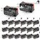 QCDENG 20PCS Micro Switch, 1NO 1NC SPDT 15A 125/250VAC Long Hinge Roller Lever Arm Switch for Electronic Equipment V-156-1C25