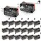 QCDENG 20PCS Micro Switch, 1NO 1NC SPDT 15A 125/250VAC Long Hinge Roller Lever Arm Switch for Electronic Equipment V-156-1C25