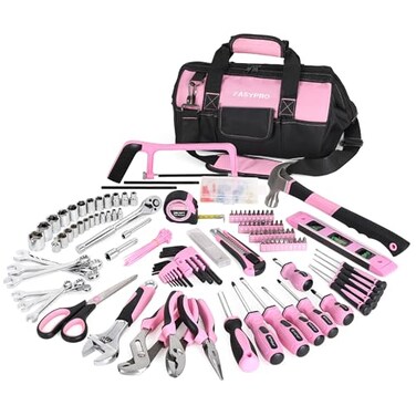 FASTPRO 267-Piece Pink Tool Set with 13-Inch Tool Bag