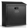 xydled Mail Boxes with Combination Lock,Locking Mailbox Wall Mounted, Black