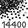Beadsland Flat Back Crystal Rhinestones Bulk, Jet Black, SS10, 14400pcs
