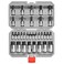 ARES 31030 32-Pc Master SAEMetric Hex Bit Socket Set - 1/4,3/8,1/2-In
