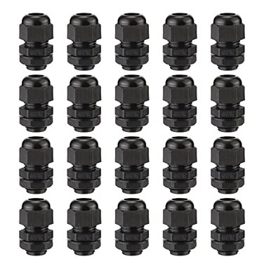 PENGLIN Cable Glands 3/8" NPT Nylon Cable Connector 20PCS