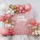 Kate Matte Pink Shimmer Wall Backdrop, 24pcs Sequin Panels