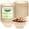 Groecycle 6oz Small Compostable Paper Bowls, 100 Pack Biodegradable Bagasse