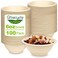 Groecycle 6oz Small Compostable Paper Bowls, 100 Pack Biodegradable Bagasse