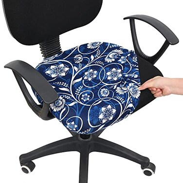 Smiry Stretch Printed Office Computer Desk Chair Seat Covers