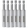 Geinxurn 6PACK Stainless Screwdriver Bit Holders, 3Inches Extension Socket Drill Bit Magnetic Holder Hex Shank Quick-Change Drill Bit Guide