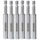 Geinxurn 6PACK Stainless Screwdriver Bit Holders, 3Inches Extension Socket Drill Bit Magnetic Holder Hex Shank Quick-Change Drill Bit Guide