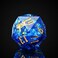 Cusdie Single D20 DND Dice with Sharp Edges and Glitter Foil Inclusions