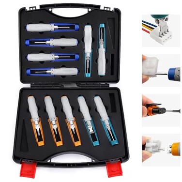 JRready ST5344 Pin Removal Tools Mini-Fit Jr Extraction Tool Micro-Fit .062 .093 Molex Pin Extractor Tool Metri-Pack AMP Mate-N-Lok Amphenol RT360 Series Connectors Terminal Release Tool Kit 11PCS